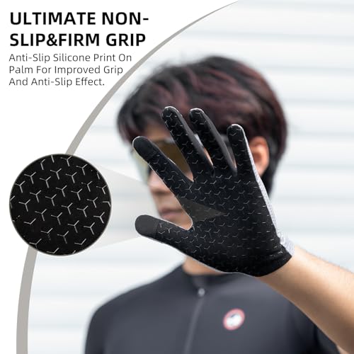 Guantes ciclismo ROCKBROS para hombre y mujer, dedo completo miniatura 2
