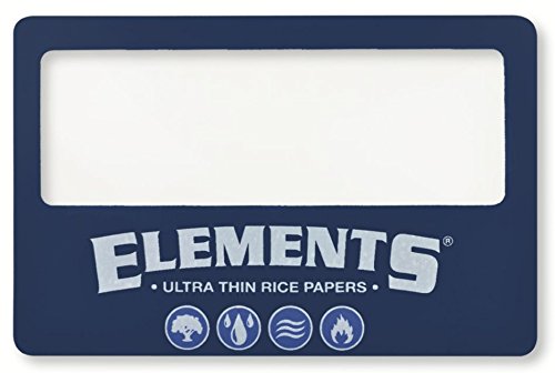 Elements Ultra Thin Rice Rolling Papers - Magnifying Card - Wallet Sized (Elements)
