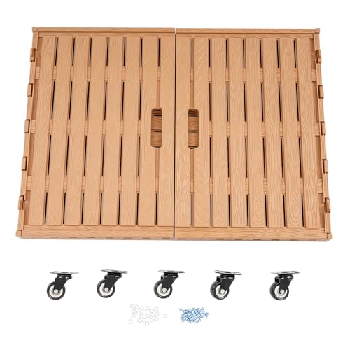 Set 2 Contenedores Plegables con Ruedas, Capacidad 440 lbs miniatura 6