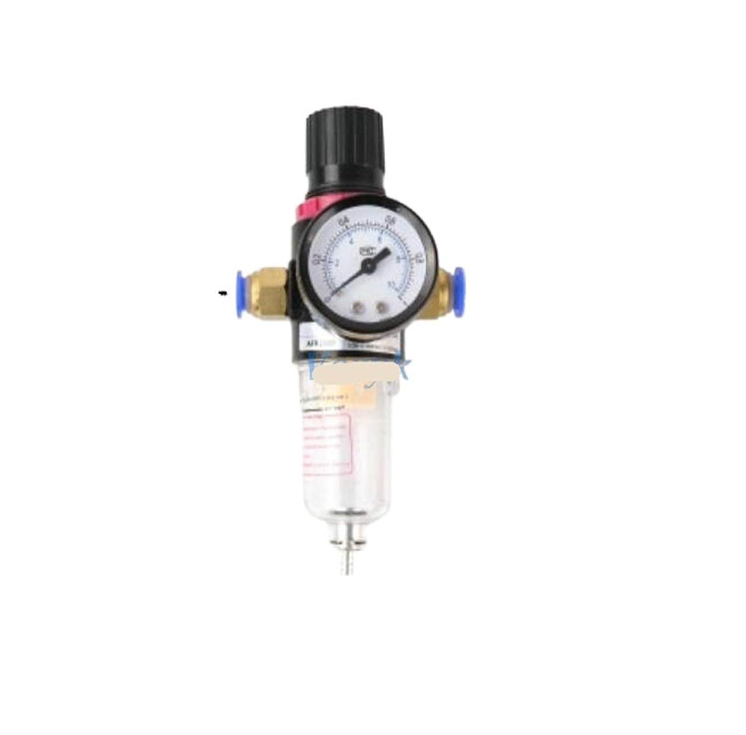 Pneumatic AFR2000 Air Compressor Oil-Water Separator 1/4 Inch Gas Filter Regulator AFR-2000 Pressure Gauge(AFR2000,Filber Filter)