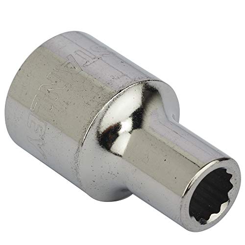 Image of STANLEY 1-86-540 Chrome Vanadium Steel 12 Point Standard Socket 1 /2 inch8 mm Silver