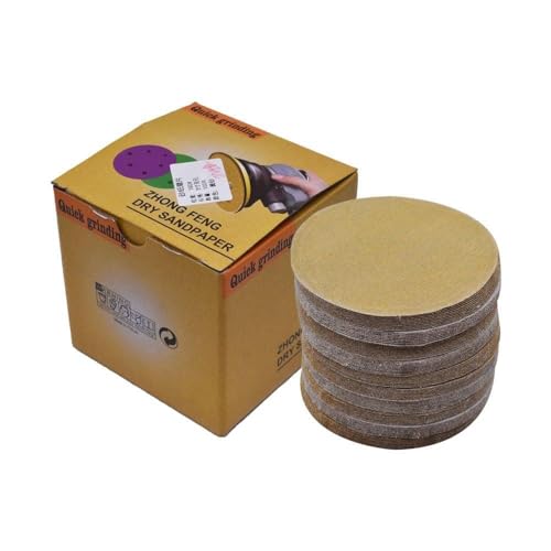 Replacement Parts for 100 Pack NO-Hole 5" 180 Grit Disc Hook Loop Pads Sanding Discs Flocking Mod-H9S-5875