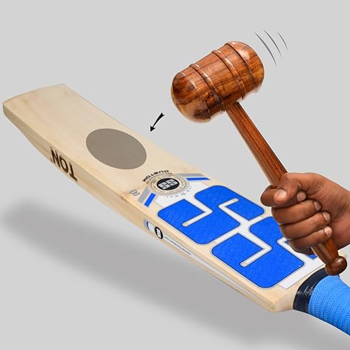 Image of SS Custom English Willow Cricket Bat | Color: Multicolor | Size: One Size | Material: Willow Wood | for Men & Boys | Lightweight and Durable