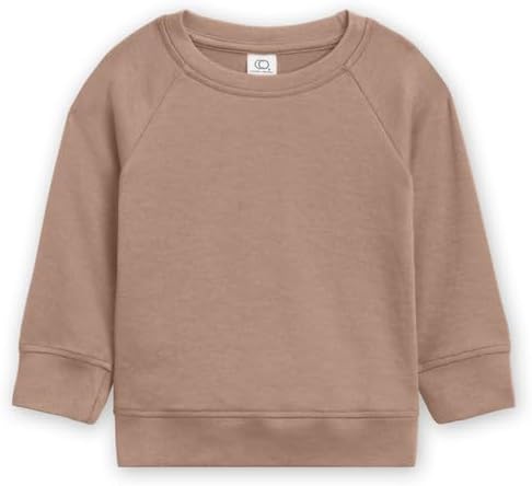 Colored Organics - Sudadera de manga larga de algodón orgánico para bebés y niños pequeños