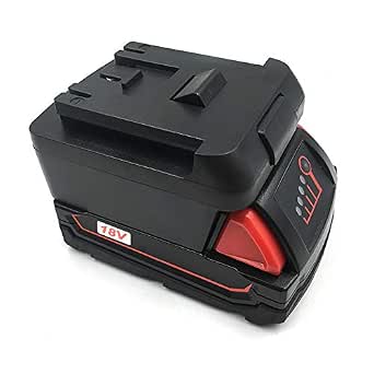 Adaptateur Démarreur Voiture Pour Batterie Milwaukee 18V – Booster Portable Pour Moto, Tondeuse, Voiture – Lumière LED Incluse