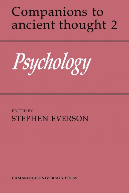 Psychology (Companions to Ancient Thought, Series Number 2) (Volume 0)