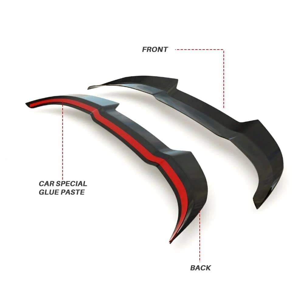 Fibra Posteriore Tronco Spoiler per F-ORD Fiesta ST MK8 2018 2019 2020, Spoiler Posteriore Labbro Bagagliaio Parti Aerodinamiche Esterne Auto Trunk Wing Accessori