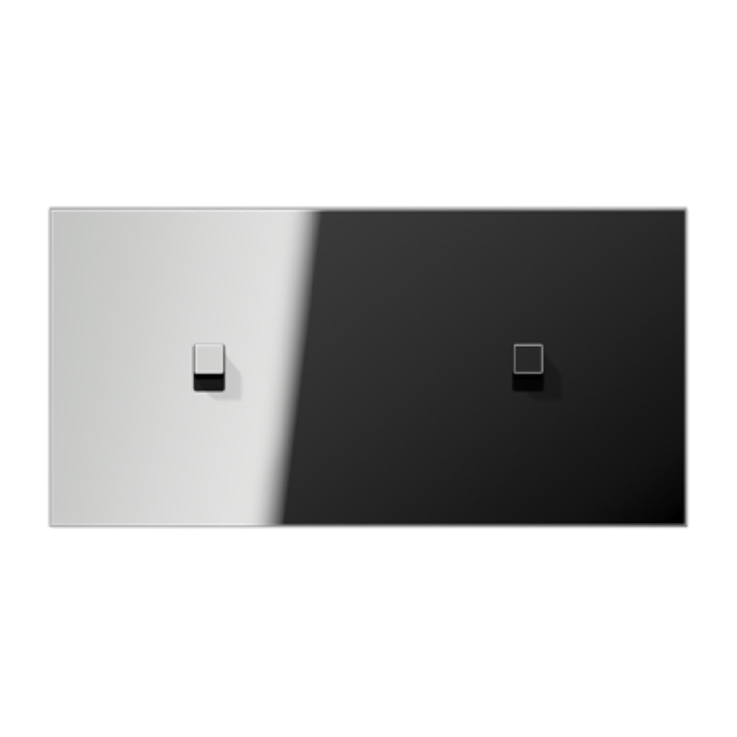 Plaque horizontale Cube 1912 chrome JUNG pour intérieur luxe