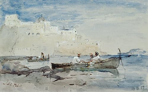 Affiche Toile Ischia Hercule Brabazon, une invitation au voyage pour votre décoration