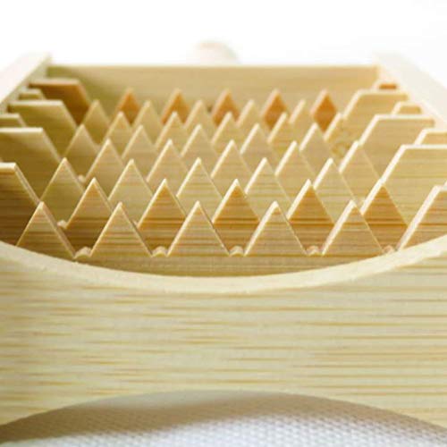 Japanese Traditional Bamboo Wooden Radish Grater A+. 9X26.5Cm / 3.54X10.4" Hand Crafted Onioroshi #TOP3