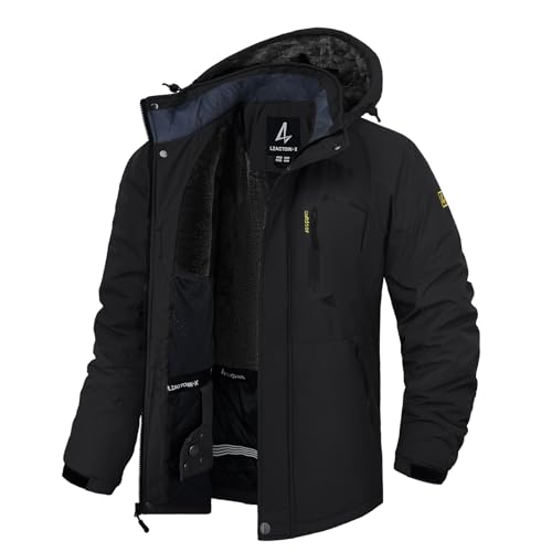 Image of Mens Winter Coats Ski Snowboard Jacket Down Waterproof Coat | Warm Jacket, Insulated Jacket, Cold Weather Jacket, Heavy Jackets, Winter Parka, Windproof Coat, Hiking, Camping, Working