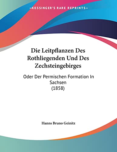 Die Leitpflanzen Des Rothliegenden Und Des Zechsteingebirges: Oder Der Permischen Formation In Sachsen (1858) (German Edition)