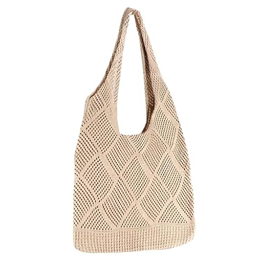 JSMTKJ Bolso Bandolera de Playa Tejido Estilo Bohemio Moderno para Mujer, Bolsa Ligera con Asas Ajustables (52x37 cm), Ideal para Viajes, Fiestas y Uso Diario en Verano | Ya disponible en tu tienda friki favorita! En mundofriki.es!