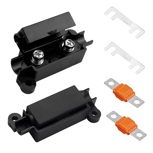 2 Piece Midi Fuse Holder, Universal High Current 30A Fuse for Vehicles