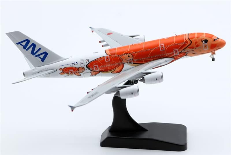 Miniatura 2 de JC Wings ANA Kala Airbus A380 JA383A Tortuga Naranja 1500 DIECAST modelo de avión preconstruido