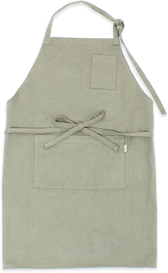 Amazon Co Jp センバドー エプロン おしゃれ カフェ 首掛け型 首紐 腰紐 カーキ 並行輸入品 ホーム キッチン