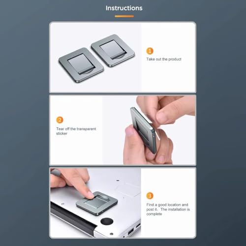 Image of SOOPII Mini Premium Metal Folding Portable, Lightweight Laptop Stand Non-Slip Base Tabletop Risers for 10-17 Inch Laptop & Keyboard Cooling Padstand Pack of 2pcs (JDL-20)