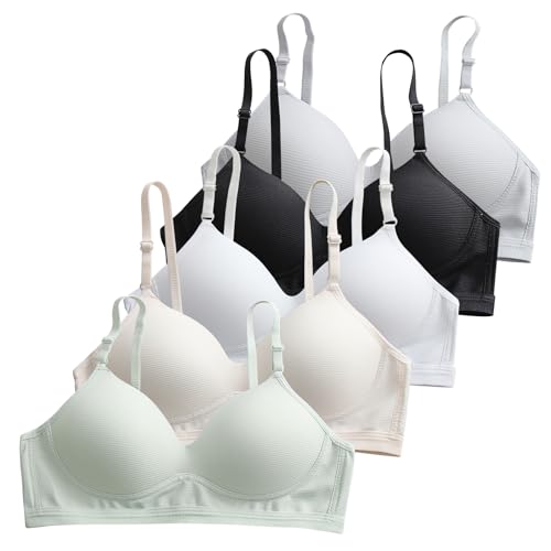 Teen Bras for Girls Ages 12-14-16-18 Years Old Big Kids Training Bra Bralettes for Women Ladies,Adjustable Straps
