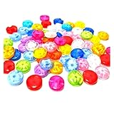 Knöpfe 50/100 stücke transparent 12mm kind nähen buttons harz schnalle süßigkeiten schöne multicolour button zubehör diy (Color : Antique Silver, Size : 12mm)