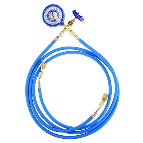 Kit de recarga QWORK con manguera y manómetro miniatura 2