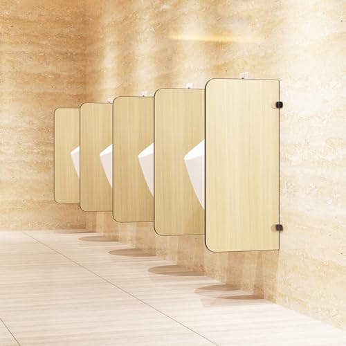 Divisore di stallo urinale da Uomo White Privacy Screen Partizioni igiene Resistenti all'Acqua per bagni pubblici Spazi Commerciali ad Alto Traffico Slim Space Saving Design Durevole Monobloc Montato
