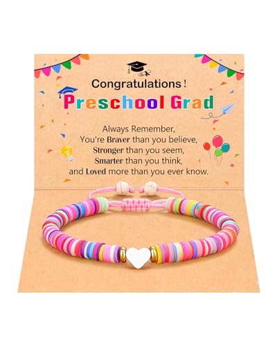 PINKDODO Kindergarten Preschool Graduation Gifts for Girls Class of 2025 Bracelet Kindergarten Pre K Graduation for Daughter Granddaughter Niece