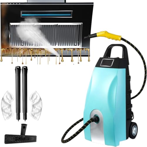 3 5L Multi-Purpose Steam Cleaner 3000W High-Pressure Steamer with 6 Accessories Fast 40-Second Heat-Up Ideal for Home Car