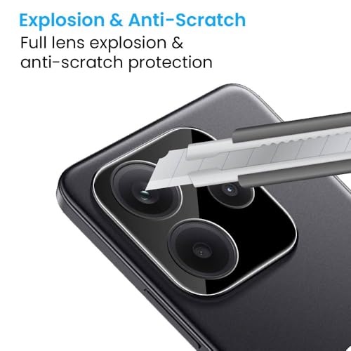 Image of FIRST MART Camera Lens Protection Compatible with Redmi Note 14 With Edge-To-Edge Protector Coverage | Black, Pack of 1