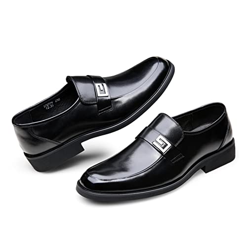 LAZIRO Soft Leather Men's Shoes Spring Genuine Leather Men's Soft Leather Business Leather Shoes Men's Formal Wear Casual Leather Shoes Wedding Shoes2