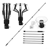 Changeur d'ampoule télescopique multi-sections avec 3 tailles de changeurs d'ampoule et pi...