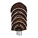 Allen Company EZ Mount Stackable Turkey Fan & Beard Display - Metal Trophy Mount Holds Up to 5 Fans & Beards - Modular Space-Saving Wall Display for Turkey Slam & Hunting Trophy Rooms - Brown