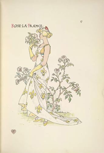 Tableau sur Toile Pink France Walter Crane 60x90cm pour Décoration Chambre