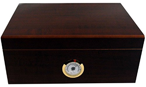 HUMIDORO Hold 50 Cigars Brass Hygrometer