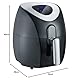 SEVERIN Heißluftfritteuse mit 6 Automatikprogrammen, Airfryer zum Frittieren ohne Fett, innovative Heißluft-Technologie für gesundes Frittieren, Schwarz/Edelstahl, FR 2430