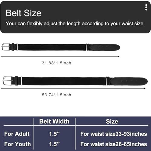 Baseball Socks and Belt Set Softball Knee-High Athletic Socks Casual Stripes Tube Socks for Youth Men and Women4