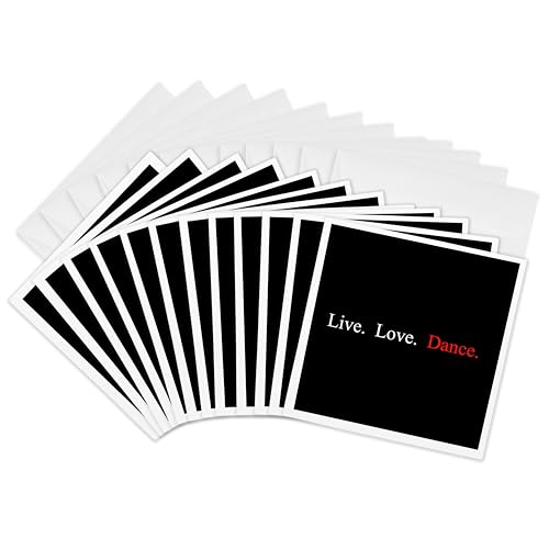 Cartes de vœux carrées 3dRose pour écrire de grands textes sans manquer de place