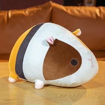 CILUA 40cm-50cm Felpa Hamster Abrazo Almohada Chinchillas Lindas Muñeco De Peluche Animales De Peluche Suave Conejillo De Indias Juguetes para Niños Niños Muñeca Encantadora-50cm,marrón