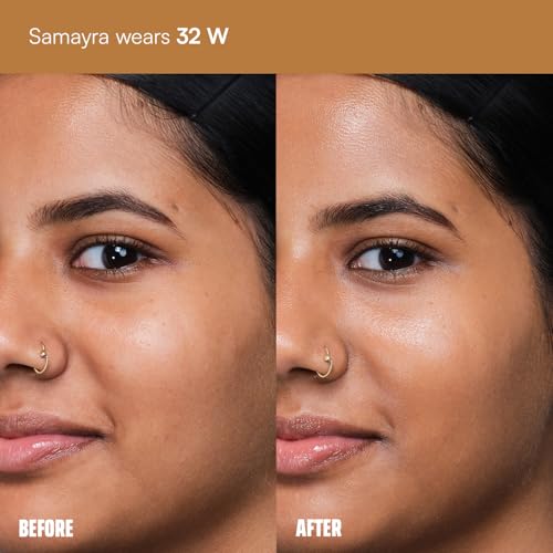 Image of FAE Beauty Face Card 4-in-1 Super Serum Skin Tint | Hydrates, Primes, Provides Coverage & Protects with SPF | Lightweight, Dewy Finish | 30 Shades for Indian Skin Tones | Shade - 32W - Warm