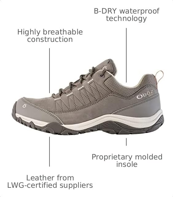 Image of Oboz Women's Ousel Low B-Dry Waterproof Hiking Shoe