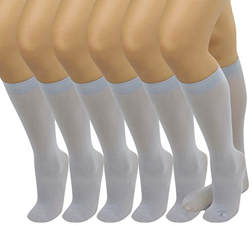 Image of ToBeInStyle Womens Pack of 6 Knee High Trouser Professional Socks
