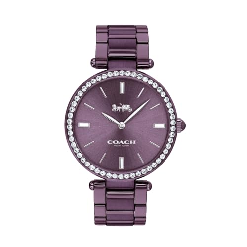 Coach Park Qtz Basic Purple Round Dial Womens Watch|Ionic Plated Purple Steel Material|Purple Color Band - 14503422 (B0D923YL6F) Amazon Price History, Amazon Price Tracker
