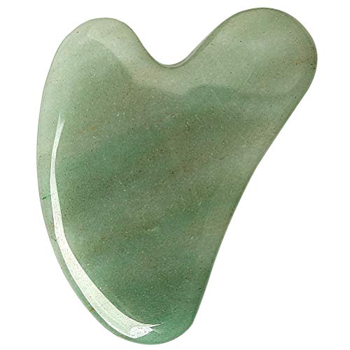 Gua Sha Facial Tool, Natural Gua Sha Scraping Massage Tool Stone Guasha Board for Facial Body Skin for SPA Acupuncture Therapy Trigger Point Treatment (Green) Gua Sha Facial Tool, Natural Gua Sha Scraping Massage Tool Stone Guasha Board for Facial Body Skin for SPA Acupuncture Therapy Trigger Point Treatment (Green)