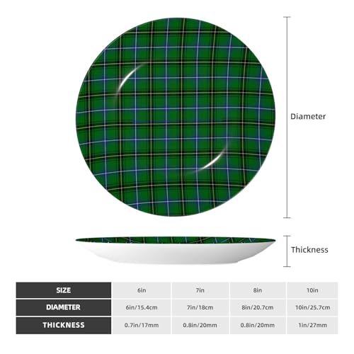 Plato decorativo Dyale Clan Henderson Tartan 10 pulgadas miniatura 2