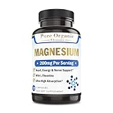 Pure Organic Elements Magnesium Glycinate with L-Theanine,Potassium and Black peper - Ultra High Abs
