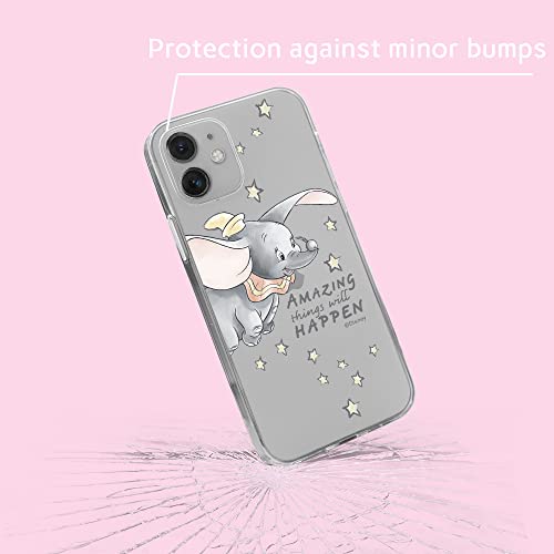 Ert Group Mobile Phone Case For Apple Iphone 12 Original And Officially Licensed Disney Pattern Dumbo 010 Optimally Adapted To The Shape Of The Mobile Phone, Partially Transparent #TOP5