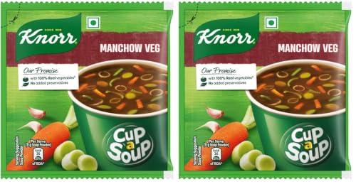Image of Knorr Instant Manchow soup | Cup a Soup, 11g /12g (Weight May Vary) (Pack of 2)