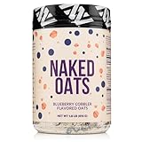 Naked Oats - Blueberry Cobbler Overnight Oats, 20g Grass-Fed Protein, Gluten-Free Oatmeal Instant Breakfast or Shake, High Protein Oatmeal, High Fiber Breakfast Shake, Non GMO, No Soy - 12 Servings