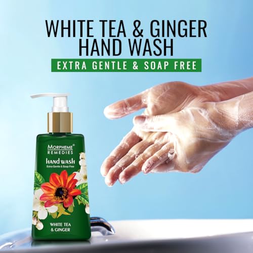 Image of Morpheme Remedies Hand Wash White Tea & Ginger, Anti Bacterial, 250ml - Soap Free Hand wash