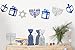 Dreidel Company Hanukkah Cellophane Treat Bags - 72-Pack for Hanukkah Gifts or Party