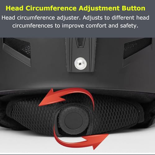 Casco de snowboard cálido con movimiento de bicicleta ajustable 7